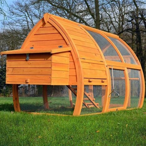 Poulailler en bois pour jardin  2/5 poules 172x76x102 cm-Modele 126 Grande Poule