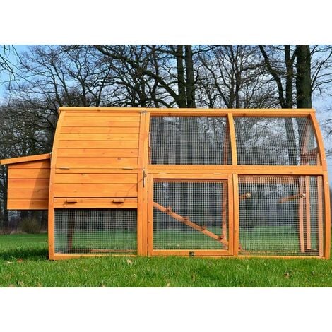 Poulailler en bois pour jardin  2/5 poules 172x76x102 cm-Modele 126 Grande Poule