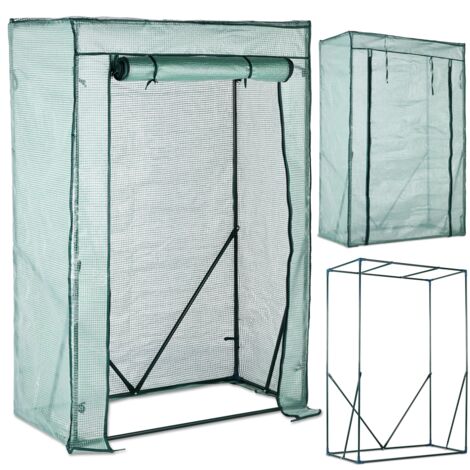 Serre de jardin 150x50x100cm Mini Serre de jardin en Film avec Anneau de Fixation 0,5 m2 pour Jardin et Balcon (1/5)