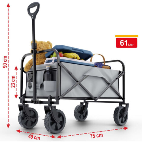Mophorn - Chariot de jardin à roulettes - Capacité 136 kg - Poignée réglable - Siège pivotant Mophorn - Chariot de jardin à roulettes - Capacité 136 kg - Poignée réglable - Siège pivotant