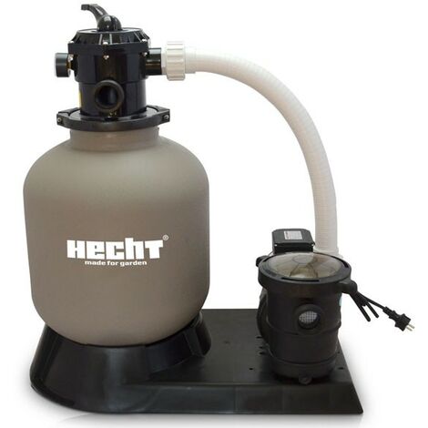 Hecht 302016 Système de filtre à sable de piscine débit max.14,4 m3/h 550 W Capacité de sable 45kg (1/5)