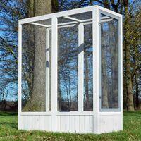 Bb-Loisir – Volière cage à oiseaux en bois de pin 52 x 114 x 136 cm – Extension pour modèle Luise 310 – Fil galvanisé pour aération optimale