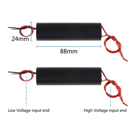 High Voltage Generator 80KV Super 6V-12V Transformer Boost Inverter Generator Pulse Arc Generator Ignition Coil 2cm Igniter - 502 - View #12