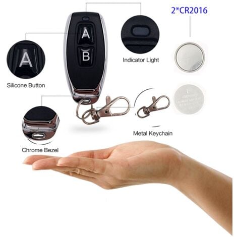 Universal Wireless Remote Control Switch DC12V 1CH Relay Receiver Module RF Transmitter 433Mhz Smart Controls