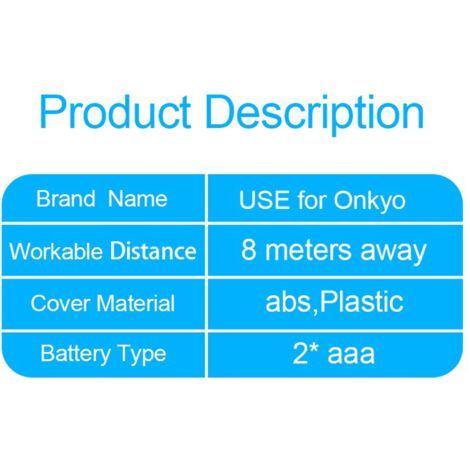 RC-879M Replaced Remote fit for Onkyo AV Receiver TX-SR333