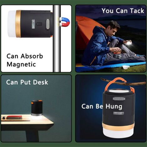 Tent Remote Control Camping Light Waterproof Tent Lamp Portable LED Night Remote Control ...