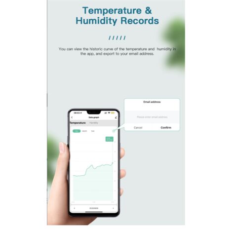 Tuya Zigbee Temperature Humidity Sensor Mini LCD Digital Display APP ...