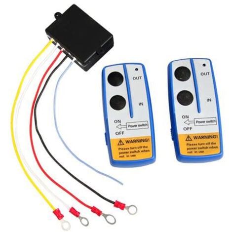 Wireless Winch Remote Control Switch Lift Gate Hydraulic Pump Dump Bed 12V Recovery Tow Truck
