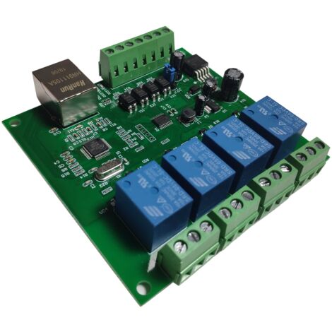 LAN Ethernet RJ45 IP WEB Remote Control Board with 4 Channels Relay UDP ...