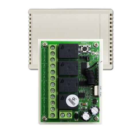433MHz 12V 24V Relay Module Receiver+1000M Range Transmitter RF Wireless Remote Control Switch for Garage Light Motor