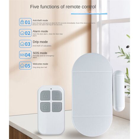 Tuya Wireless Smart Door Window Sensor System Remote Control Operation ...