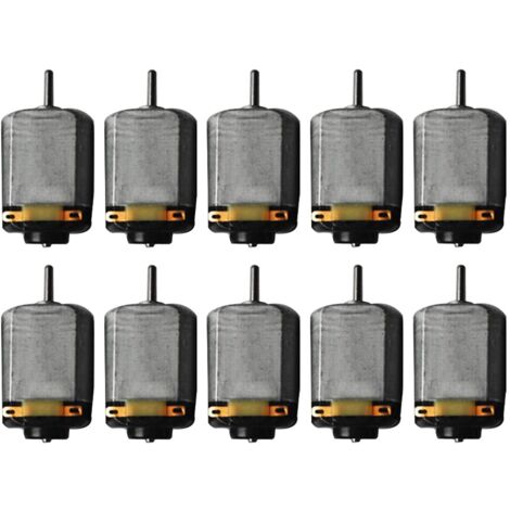 10 Pcs Mini 130 DC Motor Strong Magnetic Brushed Electric 25000 RPM ...