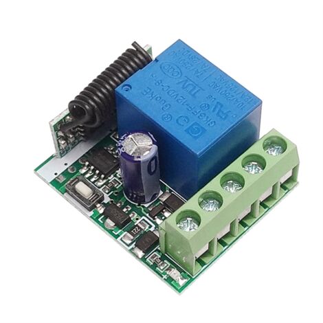 Wireless Remote Control Switch DC 12V 10A 433MHz RF Transmitter with Receiver for Anti-Theft Alarm System