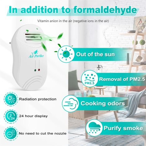 thumbnail image 2 of Negative Ion Generator Air Purifier Ionizer – Home Deodorizer, 1W, 220V, Black 2 of 5