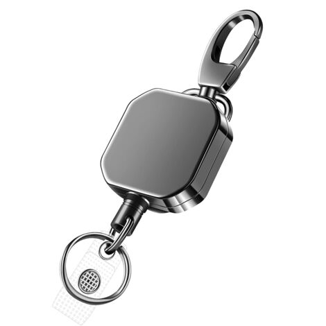 Pack Heavy Duty Metal Retractable Badge Holders Carabiner