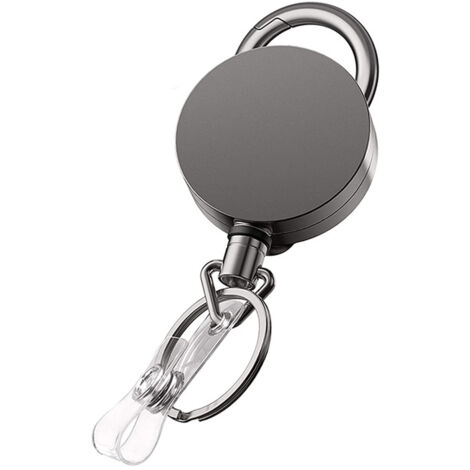 Telescopic Burglar Chain Key Holder Keychain Ring Return Retractable