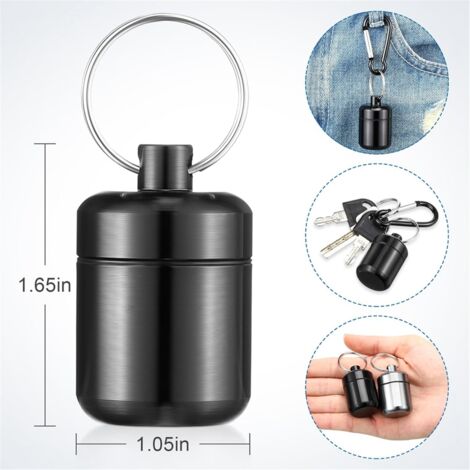 4 Pack Ear Plug Carrying Case Keychain, Portable Keychain Pill Case ...