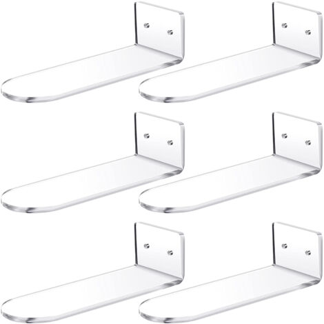Pack Floating Shoe Shelves,Transparent Acrylic Wall Mounted