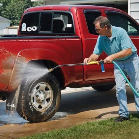 Gutter Cleaning Tool Pressure Washer - Extension Wands, Roof Cleaner Nozzle 4000 Psi 5 Tips, Window Washing Accessories, Power