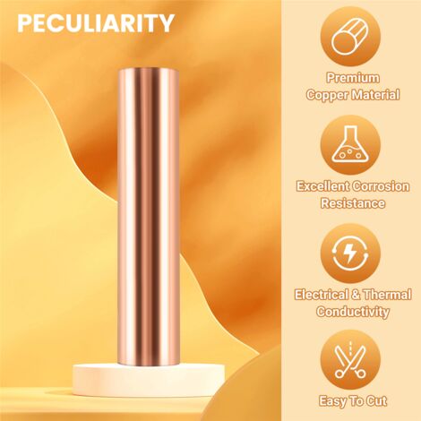 2X 1000mm X 100mm X 0.01mm Copper Sheet Roll Metal Foil Plate