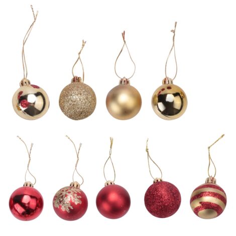 50Pcs Christmas Tree Decorations Balls Bauble Xmas Hanging Ball Ornaments for Home New Year Gift