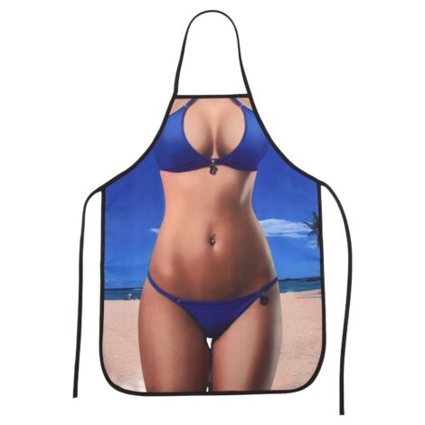 Sexy Kitchen Apron Funny Cooking Aprons for Men Women Girlfirend Boyfriend  Christmas Birthday Gifts (Beach Bikini)