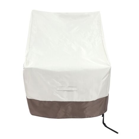 2 Pack Patio Adirondack Chair Cover 31X33X36 Inch Heavy Duty Outdoor 420D, Waterproof Lawn Furniture Covers, Beige