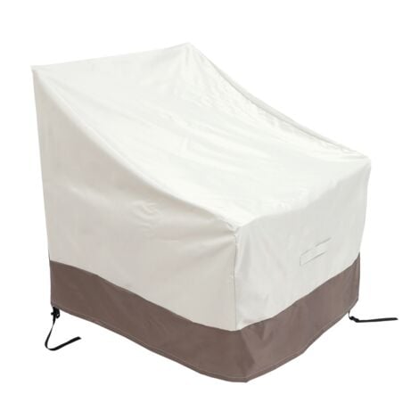 2 Pack Patio Adirondack Chair Cover 31X33X36 Inch Heavy Duty Outdoor 420D, Waterproof Lawn Furniture Covers, Beige