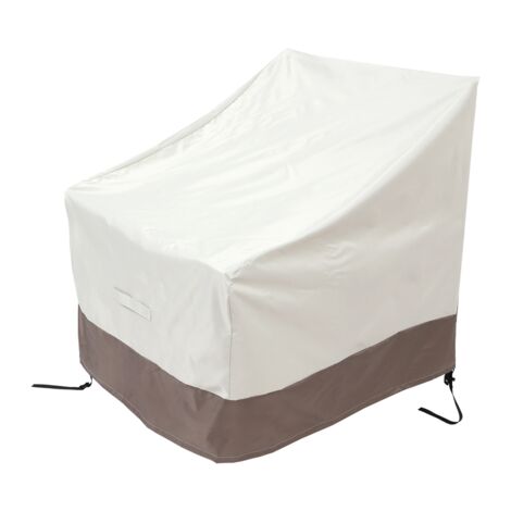 2 Pack Patio Adirondack Chair Cover 31X33X36 Inch Heavy Duty Outdoor 420D, Waterproof Lawn Furniture Covers, Beige