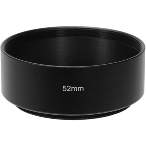 52mm Metal Lens Hood – Pro Angle Vented For Canon, Nikon, Sony, Pentax Lenses