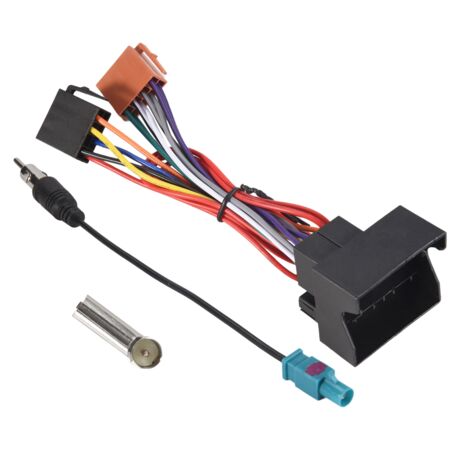 Car Stereo Audio ISO Power Wiring Harness Cable for 207 307 407 C2 C5 Radio Antenna Wire Adapter