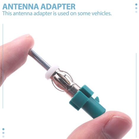 Car Stereo Antenna Adapter FM AM Radio Connector - Fakra to DIN Plug Converter for Receiver