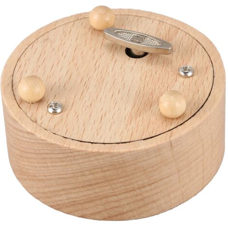 Round Blank Music Box Birthday Valentine'S Day Gift Figurine Resin ...