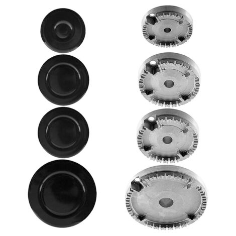 GLARETEX Universal Burner Cover 4er Set - Verstellbare Grill-Heizplatten 29,8-53cm