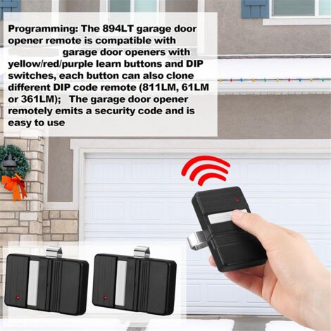 2Pcs 9 or 12 Dip Switch Garage Remote Control GT90-1 G220 MAT90 GT912 AT90