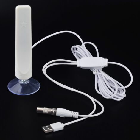 Indoor Digital HDTV Antenna TV 50 Miles Range Radius Amplifier DVB-T2 ...