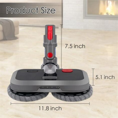 For Vacuum Cleaner Attachment Wet and Dry Brush Floor Mop Heads