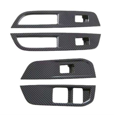 AOXOMS Carbon Fiber Pattern Window Lift Switch Panel Cover Trim For Dodge Charger (2011-2023) – Self-Adhesive