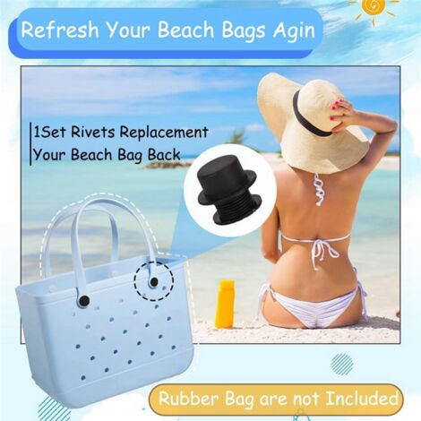 12 Sets Screw Rivets Replacement for Beach Tote Bag Handles Straps