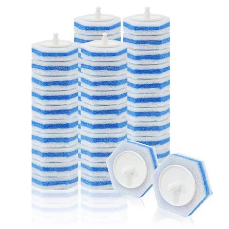 50PCS Toilet Wand Refill Disposable Heads Compatible with All Refills, Brush