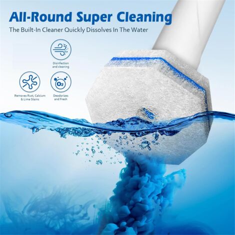 50PCS Toilet Wand Refill Disposable Heads Compatible with All Refills, Brush