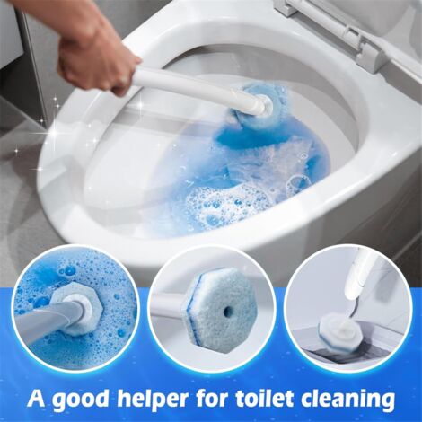 50PCS Toilet Wand Refill Disposable Heads Compatible with All Refills, Brush