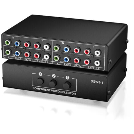 Component YPbPr to AV Video Audio Converter Adapter 5RCA to 3 RCA CVBS Composite Adapter for Old TV DVD Projector HDTV Support PAL NTSC Composite RCA ⁄ Component YPbPr \u0026 RGB⁄RGBS Audio Video Cable - PlayStation  1 ⁄ PlayStation 2 ⁄ PlayStation 3