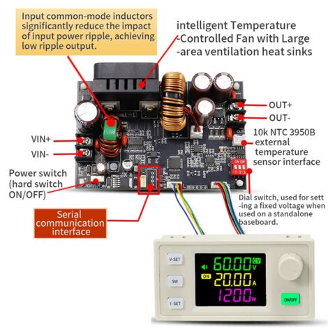 XY6020LV CNC Adjustable DC Power Supply Constant Voltage Current ...