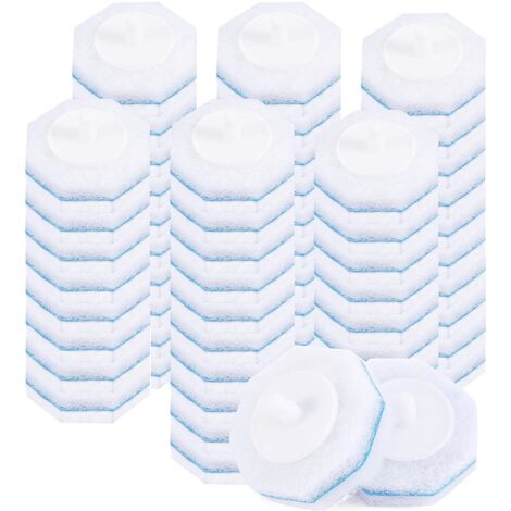 60pcs Upgraded Toilet Brush Wand Disposable Cleaning Heads Compatible Refills