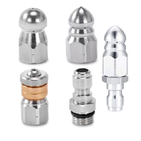 Riool Jetting Nozzle Kit, 1/4 Quick Connect, 5000 PSI Hogedruk voor
