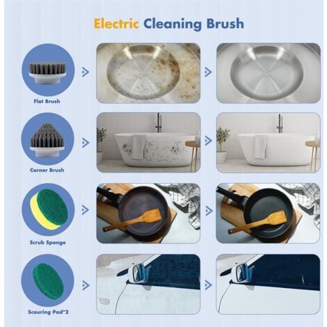 Electric Cleaning Brush, Scrubber for Bathroom and Joints, Brush Household, Perfect Kitchen