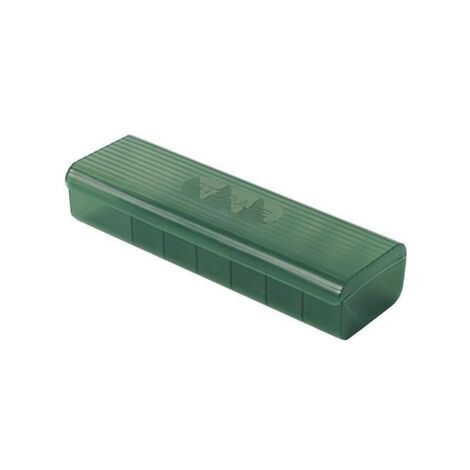 Transparent Data Cable Storage Box Plastic Data Line Storage Container for Desk Headset Stationery Storage-Green