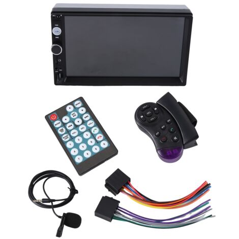 MP5 Car Stereo 7 Inch Full HD Capacitive Touchscreen Radio Player FM Bluetooth Backup Camera, Steering Wheel Control