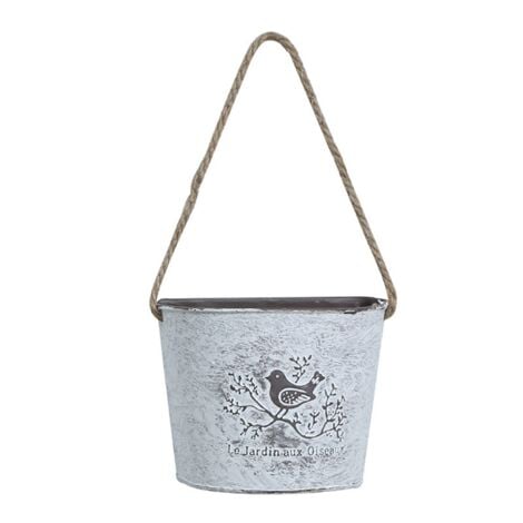 Wall Hanging Planter Plant Pot Flower Basket Garden Container Metal Iron Holder Home Balcony Decoration
